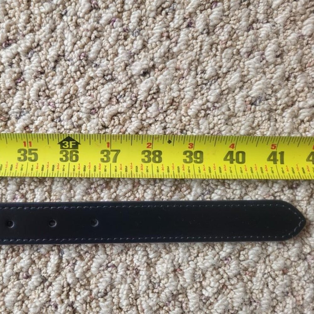 Loft black leather, gold studded, waist belt in size M/L NWT - Picture 6 of 9